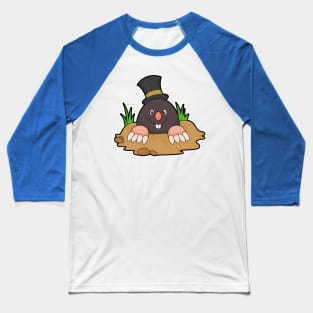 Mole with Molehill & Hat Baseball T-Shirt